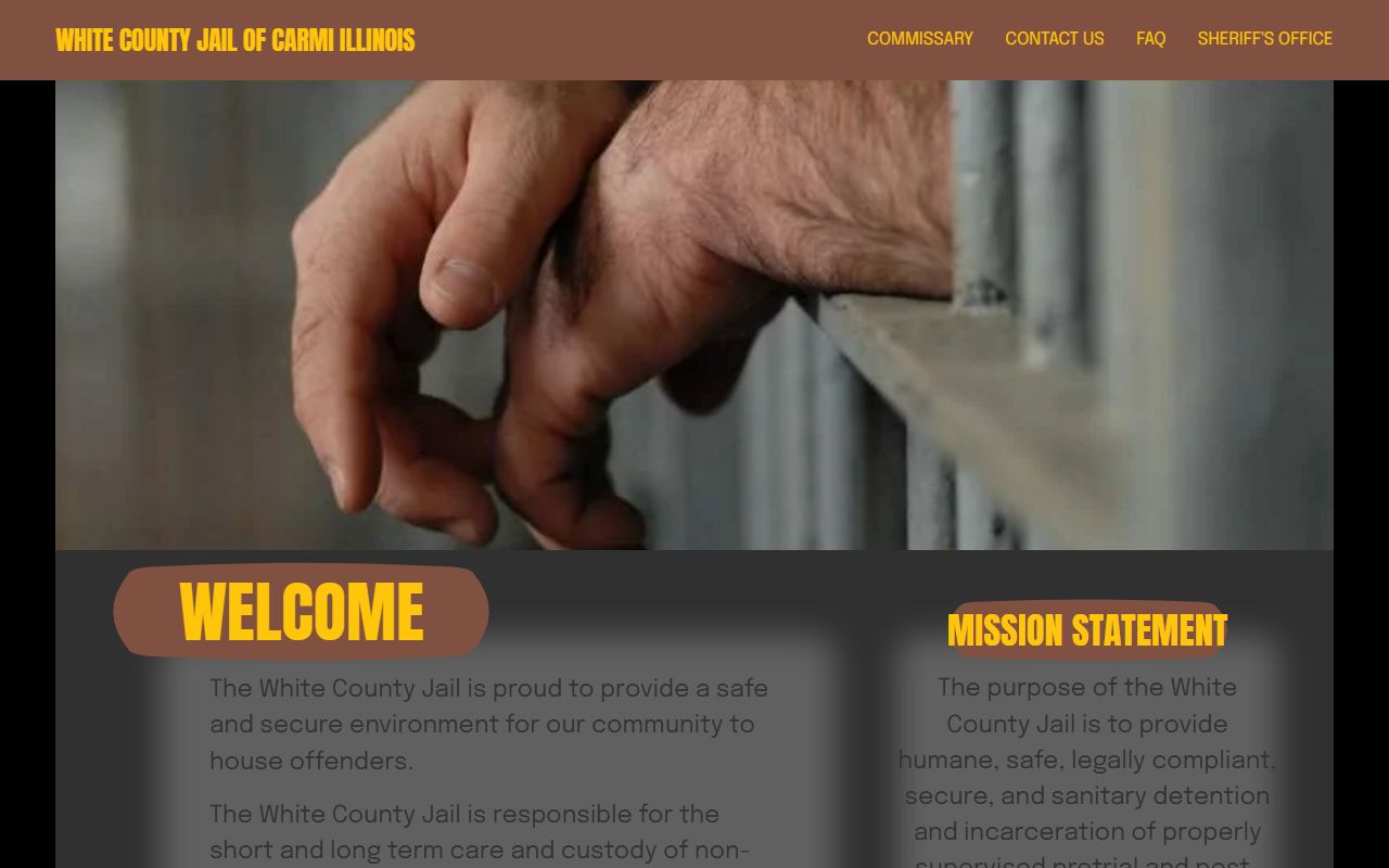 White County Jail Hamilton County inmate custody homepage