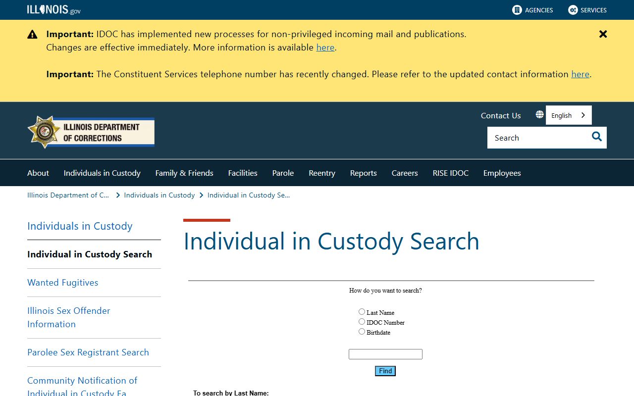 Hamilton County inmate records IDOC inmate search